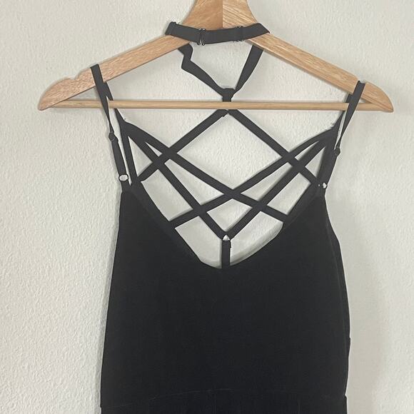 KILLSTAR BLACK MAGICA SKATER VELVET MINI DRESS SIZE M - Picture 5 of 11